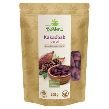 BioMenü bio Kakaové Boby peruánské 250 g