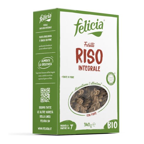 Felicia bio Hnědá Rýže Fusilli bezlepkové těstoviny 250 g