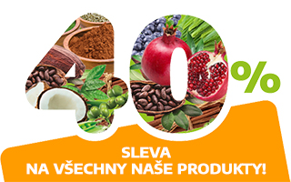 40% sleva na VŠECHNY produkty!